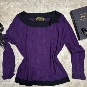 Mirasol Purple and Black Sweatshirt